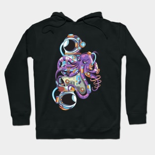 Octopus Attacking Astronaut Hoodie